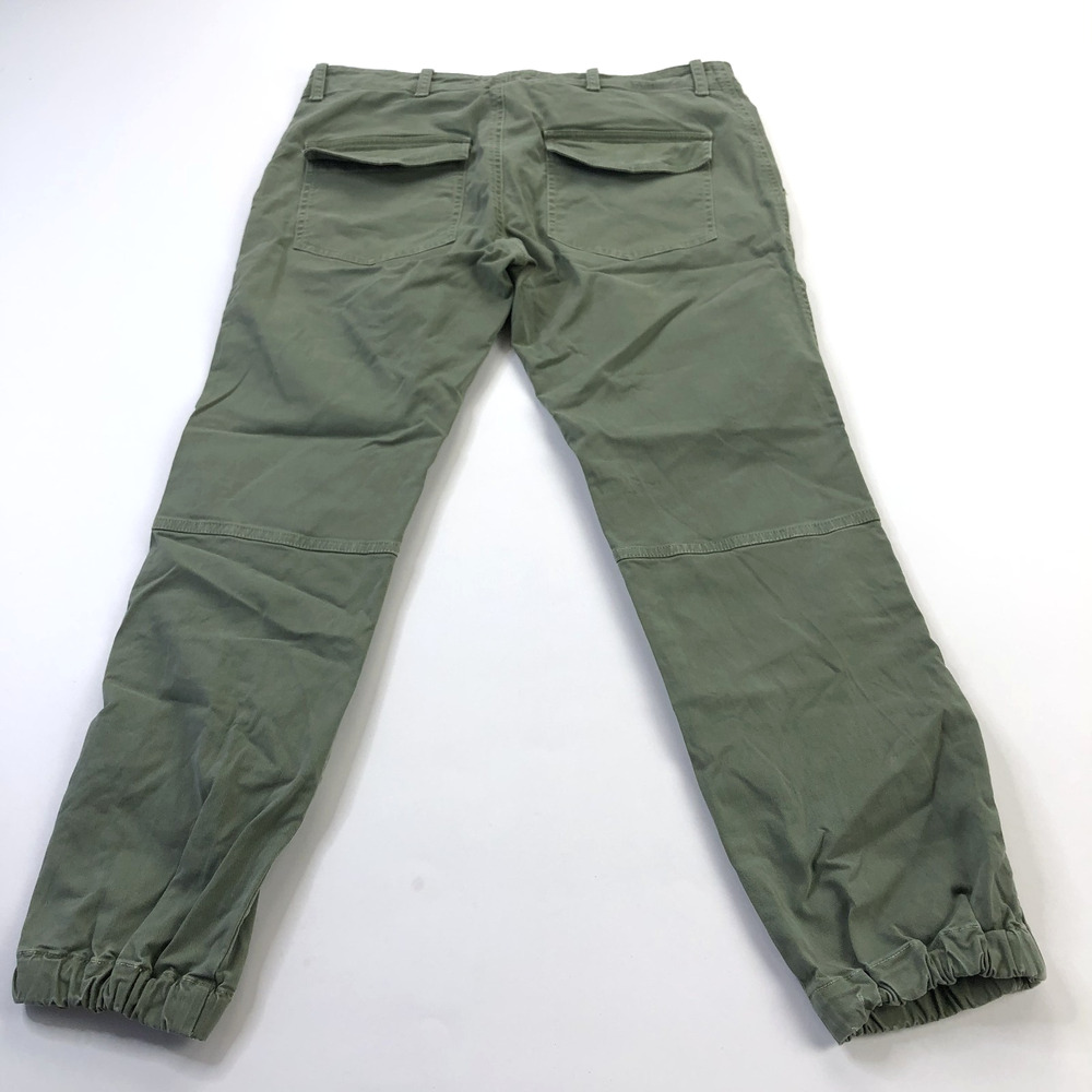 Nili Lotan Cropped Military Utility 8 (Fit 32W 25L) Mid Rise Pants Green